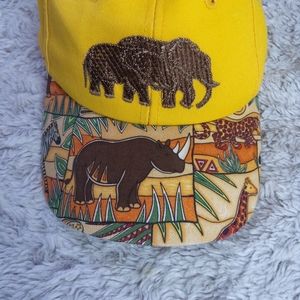 Pacesetter Zafary Yellow Rhino Elephant Snap Back Children Youth Hat Cap